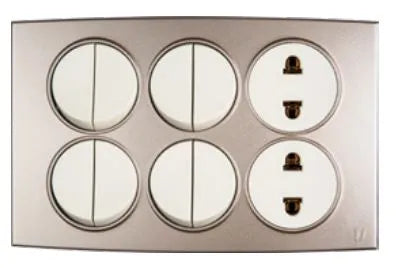 TJ Tux Series 8 Switch + 2 Socket Price in Pakistan