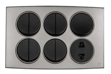 TJ Tux Series 9 Switch + 1 Socket Price in Pakistan 