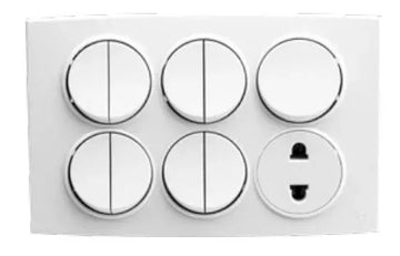 TJ Tux Series 9 Switch + 1 Socket Price in Pakistan 