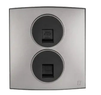 TJ Tux Series 2 Gang Data Outlet Grey Color Price in Pakistan