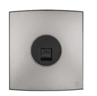 TJ Tux Series 1 Gang Telephone Outlet Grey Color Price in Pakistan 