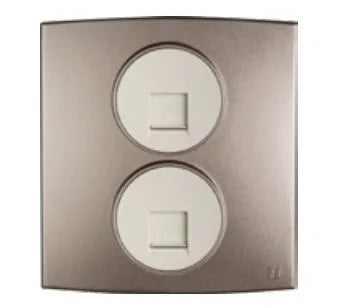 TJ Tux Series 2 Gang Telephone Outlet Price in Pakistan
