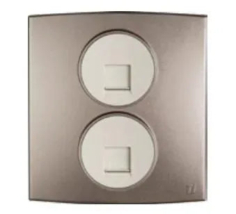 TJ Tux Series 2 Gang Telephone Outlet Price in Pakistan