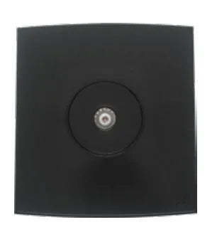TJ Tux Series 1 Gang TV Co Axial Outlet Black Price in Pakistan