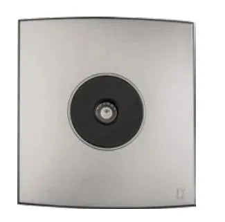 TJ Tux Series 1 Gang TV Co Axial Outlet Grey Price in Pakistan
