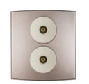 TJ Tux Series 1-2 Gang TV Co-Axial Outlet