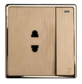 TJ V1 Series 1 Switch + 1 Socket with Shutter Price in Pakistan Main image