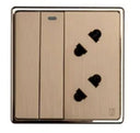 TJ V1 Series 2 Gang Switch + 2 Socket with Shutter