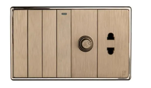 V1 Series 4 Switch + 1 Dimmer + 1 Socket Price in Pakistan 