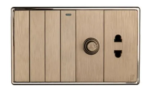 V1 Series 4 Switch + 1 Dimmer + 1 Socket Price in Pakistan  Main image