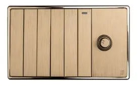 TJ V1 Series 6 Switch + 1 Dimmer Price in Pakistan