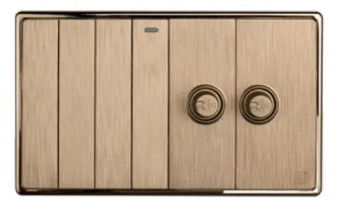 TJ V1 Series 4 Switch + 2 Dimmer Price in Pakistan
