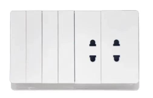 TJ V10 Series Switch + 2 Socket with Shutter Secondary image