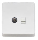 TJ V10 Series Data + Telephone Outlet with Shutter