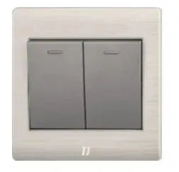 TJ V5 Series 2 Gang 2 Way Flush Switch Price in Pakistan Main image