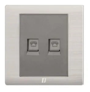 TJ v5 Series 2 Gang Telephone Outlet Price in Pakistan