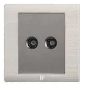 TJ v5 Series 2 Gang TV Co Axial Outlet Price in Pakistan Main image