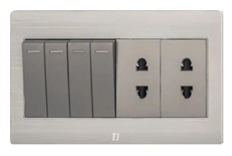 TJ v5 Series 4 Switch + 2 Socket Price in Pakistan Main image