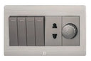 TJ v5 Series 4 Switch + 1 Socket + 1 Dimmer