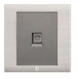 TJ v5 Series 1 Gang Telephone Outlet Price in Pakistan Main image