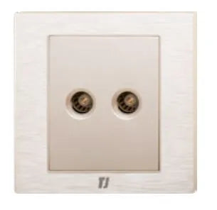 TJ v7 Series 2 Gang TV Co Axial Outlet Price in Pakistan
