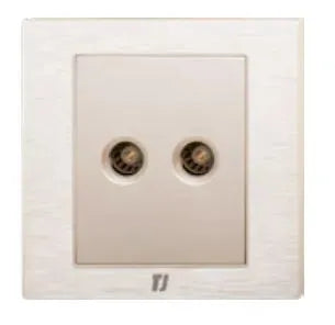 TJ v7 Series 2 Gang TV Co Axial Outlet Price in Pakistan