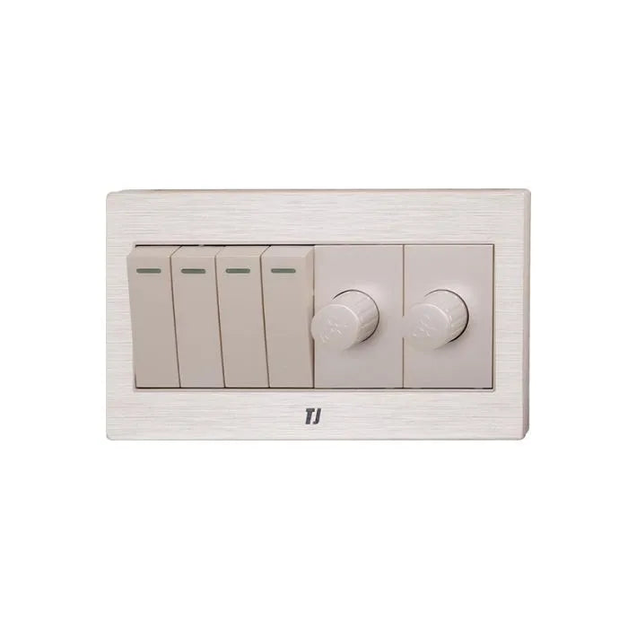 TJ v7 Series 4 Switch + 2 Dimmer Price in Pakistan