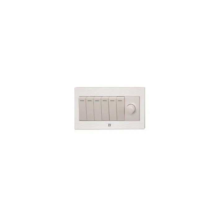 TJ v7 Series 6 Switch + 1 Dimmer Price in Pakistan