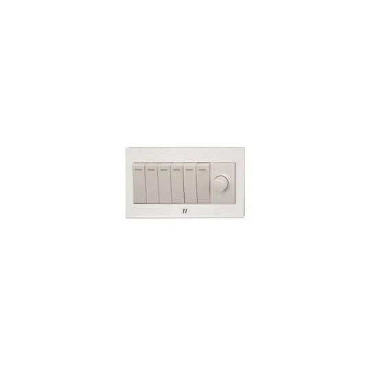 TJ v7 Series 6 Switch + 1 Dimmer Price in Pakistan