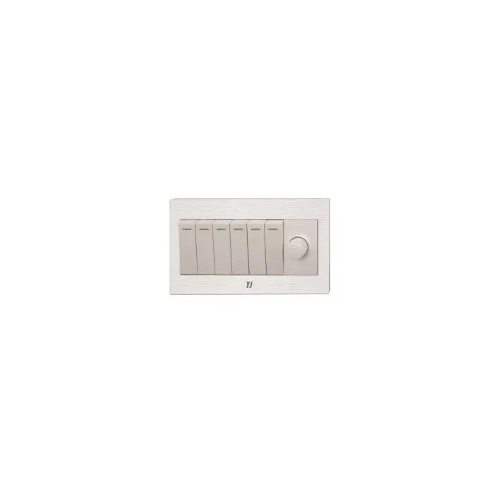 TJ v7 Series 6 Switch + 1 Dimmer Price in Pakistan