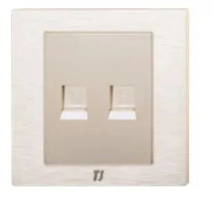 TJ v7 Series 2 Gang Telephone Outlet Price in Pakistan Main image