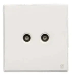 TJ V8 Series 2 Gang TV Co Axial Outlet Price in Pakistan