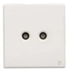TJ V8 Series 1-2 Gang TV Co-Axial Outlet Secondary image