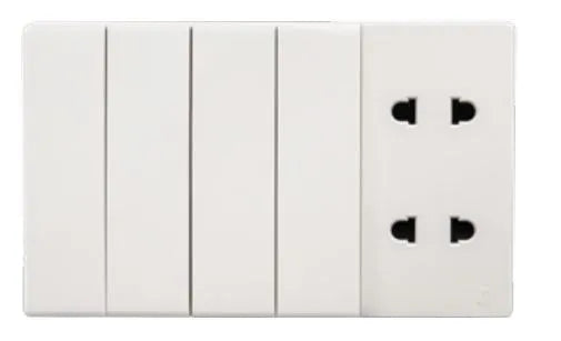 TJ V8 Series 4 Switch + 2 Socket Price in Pakistan  Main image