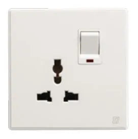 TJ V8 Series 3 Pin Switch Universal Socket Price in Pakistan Main image