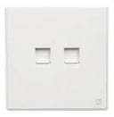 TJ V8 Series Data + Telephone Outlet with Shutter
