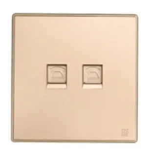 TJ V9 Series 2 Gang Telephone Outlet Price in Pakistan Main image