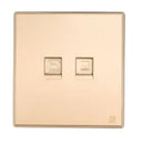 TJ V9 Series Data + Telephone Outlet with Shutter
