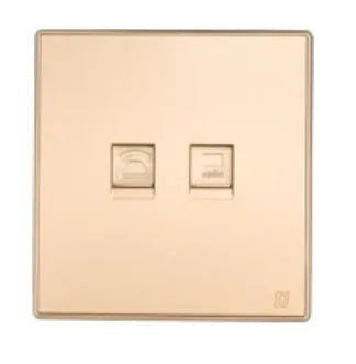 TJ V9 Series Data + Telephone Outlet with Shutter Price in Pakistan Main image