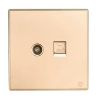 TJ V9 Series TV Co Axial + Telephone Outlet Price in Pakistan