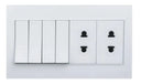 TJ VL Series 4 Switch + 2 Socket with Shutter