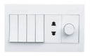 TJ VL Series 4 Switch + 1 Socket + 1 Dimmer