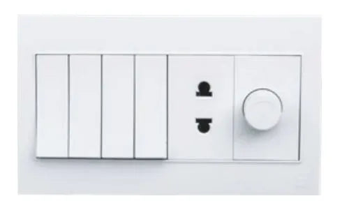 TJ VL Series 4 Switch + 1 Dimmer + 1 Socket Price in Pakistan Main image