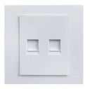 TJ VL Series Data + Telephone Outlet with Shutter