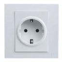 TJ VL Series 1 gang Euro Socket with Shutter