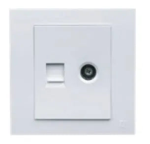 TJ VL Series TV Co Axial + Telephone Outlet Price in Pakistan Main image