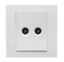 TJ VLS Series 1-2 Gang TV Co-Axial Outlet