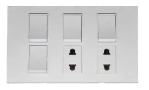 TJ VLS Series Switch + 2 Socket with Shutter Secondary image