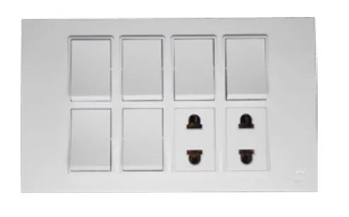 TJ VLS Series 6 Switch + 2 Socket Price in Pakistan