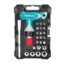 Total TACSD30186 24 Pcs T-Handle Wrench Screwdriver Set